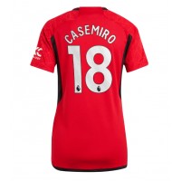 Fotbalové Dres Manchester United Casemiro #18 Dámské Domácí 2023-24 Krátký Rukáv